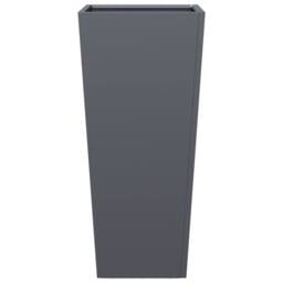 Berkfield Home Durable Garden Planter Anthracite 35x35x75 cm Steel in Charcoal - Size: 35 x 35 x 75 cm - thumbnail 4