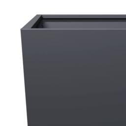 Berkfield Home Durable Garden Planter Anthracite 35x35x75 cm Steel in Charcoal - Size: 35 x 35 x 75 cm - thumbnail 7