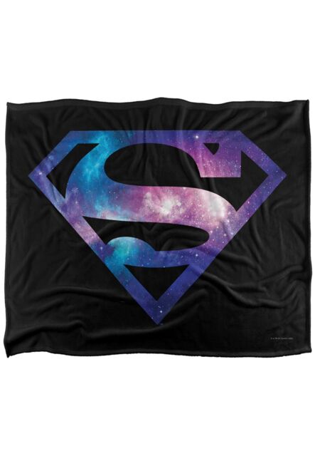 Warner Brothers Superman Logo Officially Licensed Silky Touch Super Soft Throw Blanket 152 x 127 cm in White - image 1