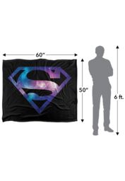 Warner Brothers Superman Logo Officially Licensed Silky Touch Super Soft Throw Blanket 152 x 127 cm in White - thumbnail 5