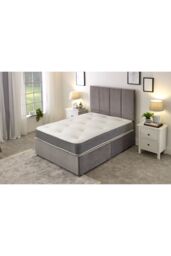eXtreme Comfort Ltd Galaxy Memory Foam 22cm Deep Spring Tufted Mattress in Grey - Size: Small Double - thumbnail 1