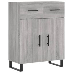 Berkfield Home Sideboard Grey Sonoma 69.5x34x90 cm Engineered Wood - thumbnail 2