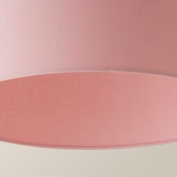 ValueLights Reni Blush Pink Fabric Easy Fit Drum Ceiling Lamp Shade in Dusty Pink - Size: Large - thumbnail 5