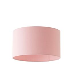 ValueLights Reni Blush Pink Fabric Easy Fit Drum Ceiling Lamp Shade in Dusty Pink - Size: Large - thumbnail 8