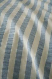 Pineapple Elephant 'Cotton Rich Woven Stripe' Duvet Cover Set in Blue - Size: King - thumbnail 4