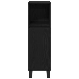 Berkfield Home Bathroom Cabinet Black Oak 30x30x100 cm Engineered Wood - Size: 30 x 30 x 100 cm - thumbnail 7