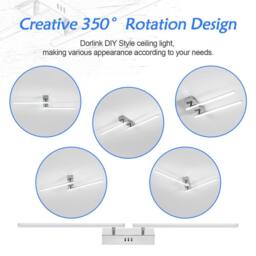 Pheashine Modern Crystal Flush Ceiling Light, E14, Bulb Not Included, 20x31cm in Silver - Size: 20x31 cm - thumbnail 6