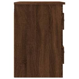 Berkfield Home Elegant Wall-mounted Bedside Cabinet Brown Oak 41.5x36x53cm - Size: 41.5x36x53 cm - thumbnail 8