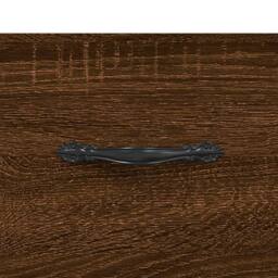 Berkfield Home Decorative Coffee Table Brown Oak 50x50x40 cm Engineered Wood - Size: 50 x 50 x 40 cm - thumbnail 9