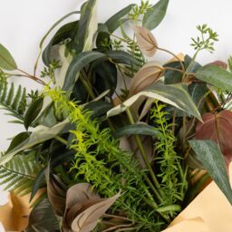 Scottish Everlastings Ltd 62cm Mixed leaves Bouquet in Green - thumbnail 2