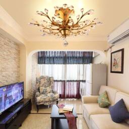 NIVOR 4-Light Vintage Crystal Chandeliers Ceiling Lights Pendant Light Gold in Metallic Gold - thumbnail 3