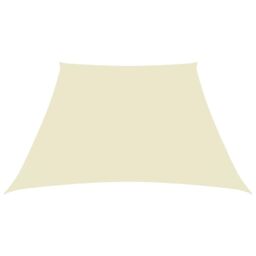 Berkfield Home Sunshade Sail Oxford Fabric Trapezium 2/4x3 m Cream in Beige - thumbnail 2