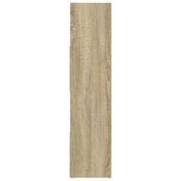 Berkfield Home Decorative Book Cabinet/Room Divider Sonoma Oak 105x24x102 cm in Brown - Size: 105 x 24 x 102 cm - thumbnail 6