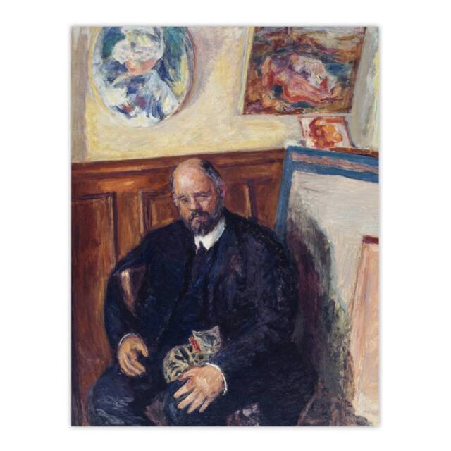 "Artery8 Ambroise Vollard Portrait with a Cat Bonnard Wall Art Poster Print - Size: W24"" x H32""" - image 1