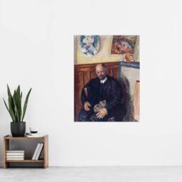 "Artery8 Ambroise Vollard Portrait with a Cat Bonnard Wall Art Poster Print - Size: W24"" x H32""" - thumbnail 4