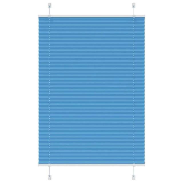 Berkfield Home Pleated Blind Blue 70x100 cm Fabric Width 69.4 cm Polyester - image 1