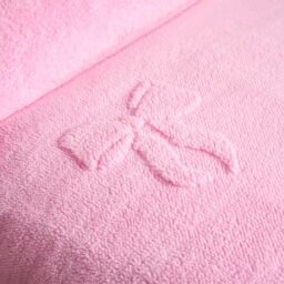 OHS Bows Tufted Teddy Fleece Super Soft Duvet Set with Pillowcase in Pink - Size: Double - thumbnail 4