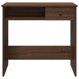 Berkfield Home Decorative Desk Brown Oak 80x40x75 cm Engineered Wood - Size: 80 x 40 x 75 cm - thumbnail 4