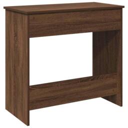 Berkfield Home Decorative Desk Brown Oak 80x40x75 cm Engineered Wood - Size: 80 x 40 x 75 cm - thumbnail 7