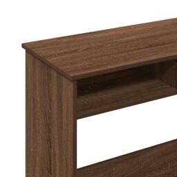 Berkfield Home Decorative Desk Brown Oak 80x40x75 cm Engineered Wood - Size: 80 x 40 x 75 cm - thumbnail 9