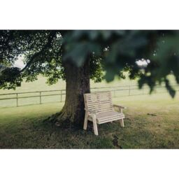 Churnet Valley Garden Furniture Ltd Ergonomical 2 Seater Bench - Partially Assembled - Set of Cushions Inc in Brown - thumbnail 5