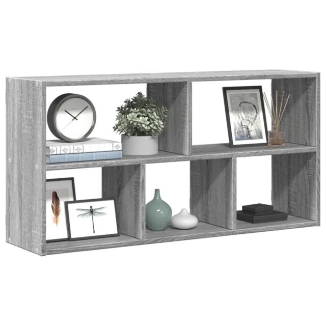 Berkfield Home Wall Shelf Grey Sonoma 100x25x50 cm Engineered Wood - Size: 100 x 25 x 50 cm - image 1