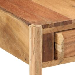 Berkfield Home Side Table 43x32x46 cm Solid Wood Reclaimed in Brown - Size: 43 x 32 x 46 cm - thumbnail 8