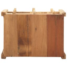 Berkfield Home Side Table 43x32x46 cm Solid Wood Reclaimed in Brown - Size: 43 x 32 x 46 cm - thumbnail 6