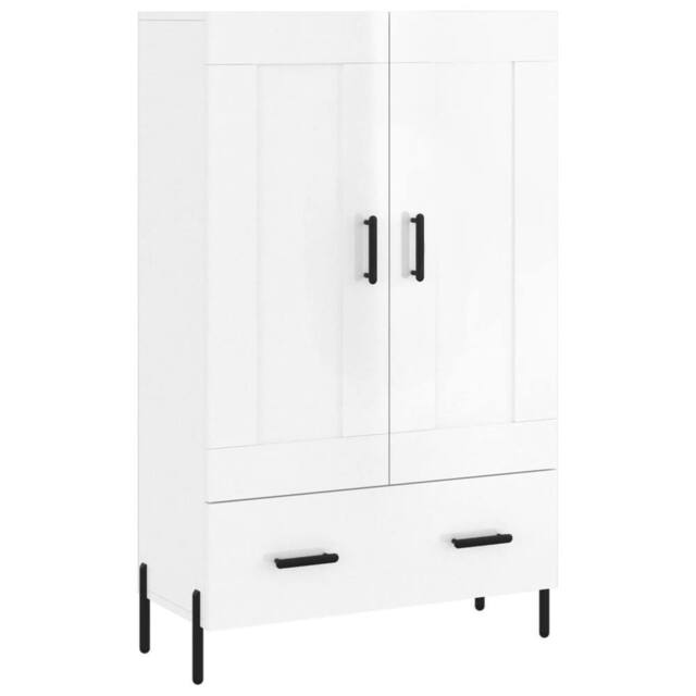 Berkfield Home Highboard High Gloss White 69.5x31x115 cm Engineered Wood - image 1