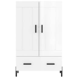 Berkfield Home Highboard High Gloss White 69.5x31x115 cm Engineered Wood - thumbnail 5