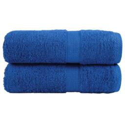 Berkfield Home Premium Guest Towels SOLUND 2pcs Blue 30x50cm 600gsm - thumbnail 2