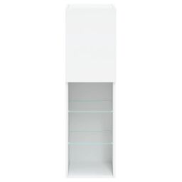 Berkfield Home TV Cabinets with LED Lights 2 pcs White 30.5x30x102 cm - thumbnail 9