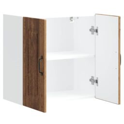 Berkfield Home Kitchen Wall Cabinet Kalmar Old Wood Engineered Wood in Brown - thumbnail 6