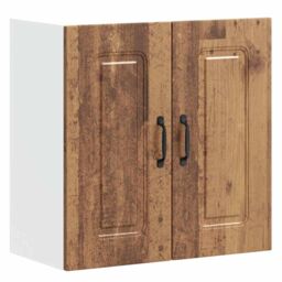 Berkfield Home Kitchen Wall Cabinet Kalmar Old Wood Engineered Wood in Brown - thumbnail 2