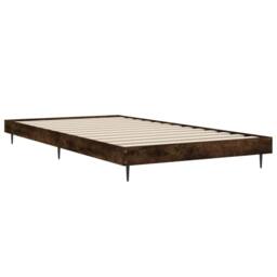 Berkfield Home Bed Frame Smoked Oak 90x200 cm Engineered Wood in Brown - thumbnail 5
