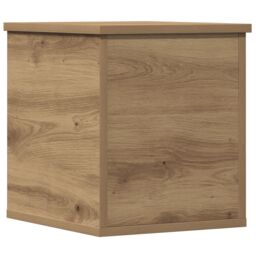 Berkfield Home Storage Box Artisan Oak 30x35x35 cm Engineered Wood in Brown - Size: 30 x 35 x 35 cm - thumbnail 2