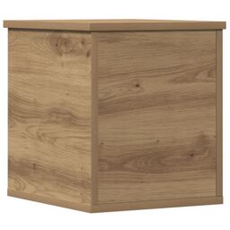 Berkfield Home Storage Box Artisan Oak 30x35x35 cm Engineered Wood in Brown - Size: 30 x 35 x 35 cm - thumbnail 6