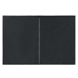 Berkfield Home Party Tent Sidewall 2 pcs with Zipper PE Anthracite in Black - thumbnail 2