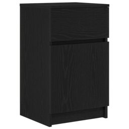 Berkfield Home Bedside Cabinets 2 pcs Black 39x35x65 cm Engineered Wood - Size: 39 x 35 x 65 cm - thumbnail 5