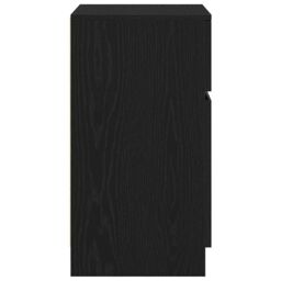 Berkfield Home Bedside Cabinets 2 pcs Black 39x35x65 cm Engineered Wood - Size: 39 x 35 x 65 cm - thumbnail 8
