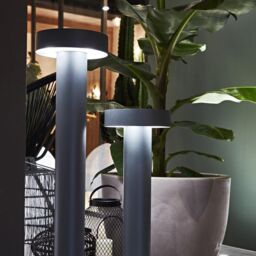 Netlighting Tesla 4 Light Outdoor Bollard Light Anthracite IP44 in Black - thumbnail 2