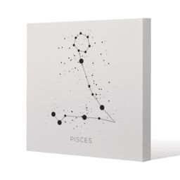 Benjamin Tate Design Star constellation zodiac pisces (canvas) / 114 x 114 x 4cm in Natural - Size: 114 x 114 x 4 cm - thumbnail 1