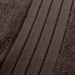 OHS 10 Pack of 100% Cotton Bath Sheet Bathroom Towel in Chocolate - thumbnail 3