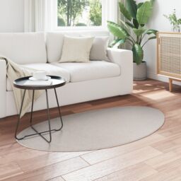 "Berkfield Home Rug ""HUARTE"" Short Pile Soft & Washable Sand 80x150 cm in Beige - Size: Medium" - thumbnail 3