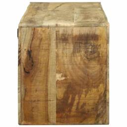 Berkfield Home TV Cabinet 100x32x36 cm Solid Wood Mango in Brown - Size: 100 x 32 x 36 cm - thumbnail 4