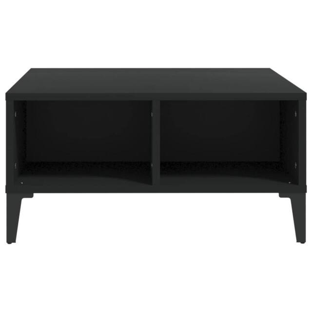 Berkfield Home Modern Coffee Table Black 60x60x30 cm Engineered Wood - Size: 60 x 60 x 30 cm - image 1