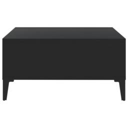 Berkfield Home Modern Coffee Table Black 60x60x30 cm Engineered Wood - Size: 60 x 60 x 30 cm - thumbnail 4