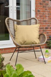 Snug City Waterproof Outdoor Garden Cushion Covers Patio Cushion Cover Cases Square Pack Of 2 in Beige - Size: 60 cm x 60 cm - thumbnail 2