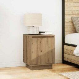 Berkfield Home Bedside Cabinets with LED Lights¬†2 pcs Artisan Oak 38x34x50 cm - Size: 38 x 34 x 50 cm - thumbnail 5