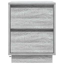 Berkfield Home Bedside Cabinet with LED Lights Grey Sonoma 39x34, 5x50 cm - thumbnail 6
